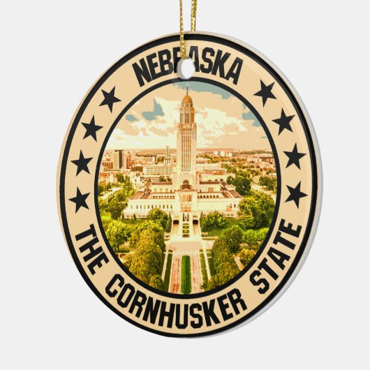 Nebraska Keramisch Ornament (Links)