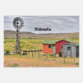 Nebraska landschap  inpakpapier vel (Voorkant)