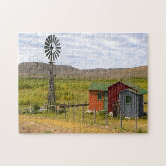 Nebraska Landschap. Legpuzzel (Horizontaal)