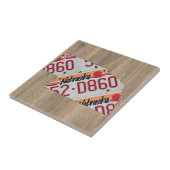 Nebraska License Bord Map keramische tegel Tegeltje (Zijkant)