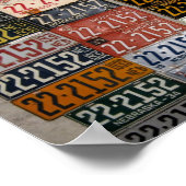  Nebraska License Borden, Saline County Poster (Hoek)