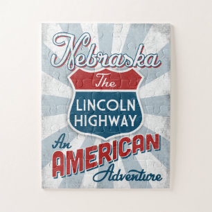 Nebraska Lincoln Highway America Legpuzzel