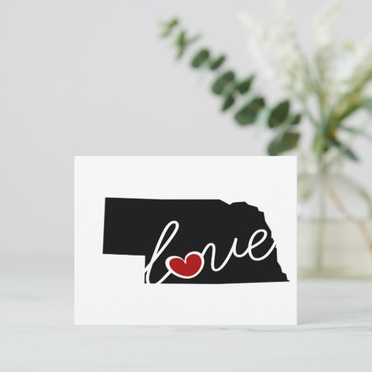 Nebraska Love.  Gifts for NE Lovers Briefkaart (Staand voorkant)