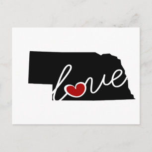 Nebraska Love. Gifts for NE Lovers Briefkaart