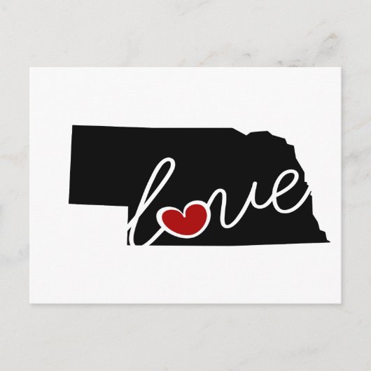 Nebraska Love.  Gifts for NE Lovers Briefkaart (Voorkant)