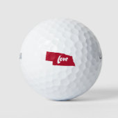 Nebraska Love Golfballen (Voorkant)