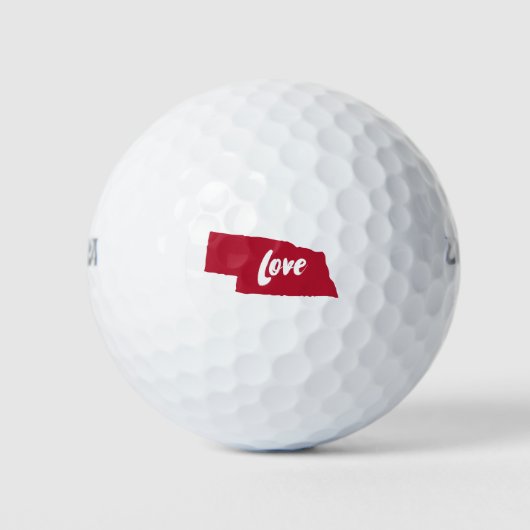 Nebraska Love Golfballen (Voorkant)
