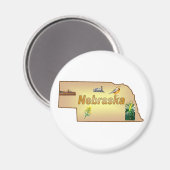 Nebraska magneet (Voorkant / Achterkant)