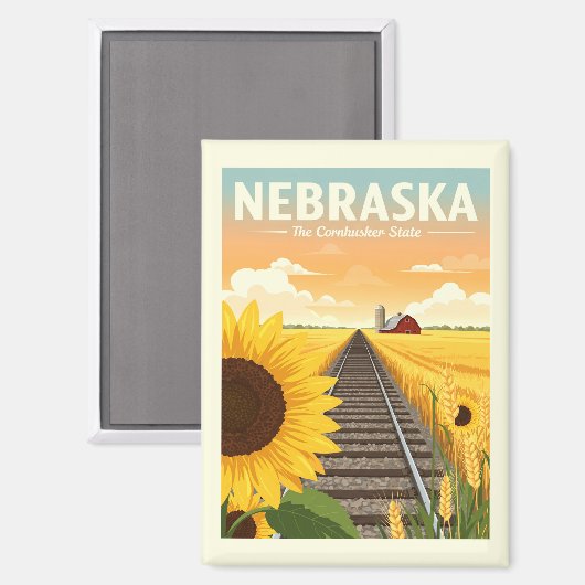  Nebraska Magneet (Voorkant / Achterkant)