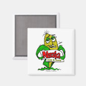 Nebraska maïskolcartoon magnet (Voorkant / Achterkant)