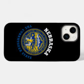 NEBRASKA MAÏSKOLVER STAATSVLAG Case-Mate iPhone CASE (Achterkant (horizontaal))