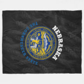NEBRASKA MAÏSKOMMAAER STATENVLAG FLEECE DEKEN (Voorkant (Horizontaal))