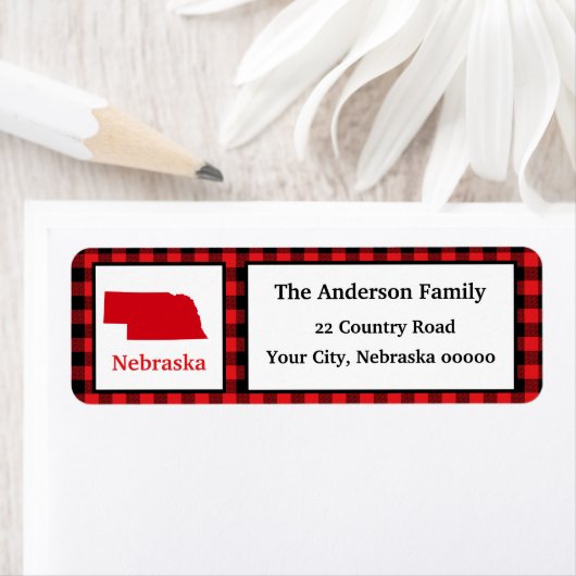 Nebraska Map Buffalo Pset Return Label (Insitu)