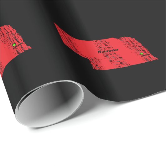 NEBRASKA MAP CADEAUPAPIER (Rol Hoek)