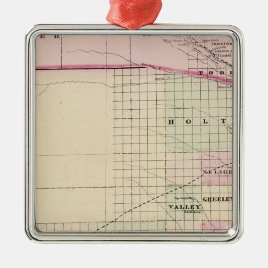 Nebraska Metalen Ornament (Voorkant)