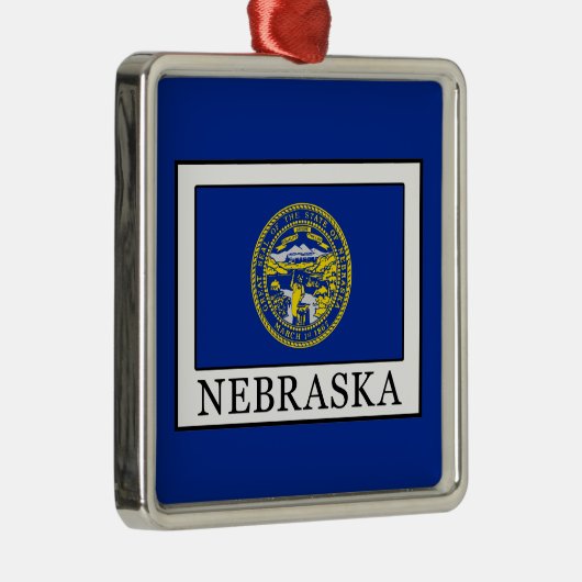 Nebraska Metalen Ornament (Rechts)