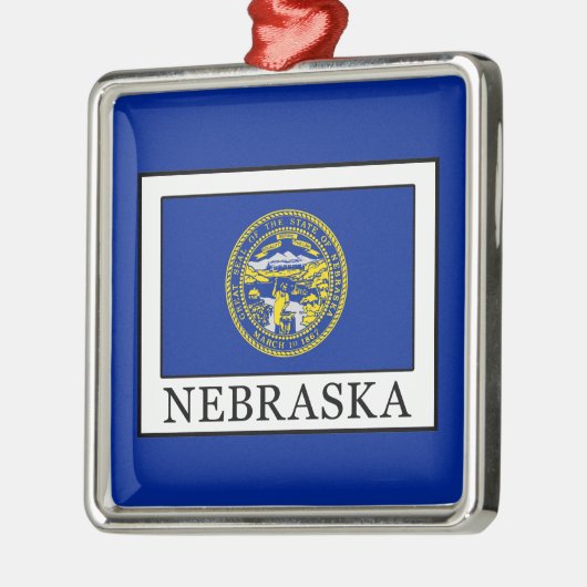 Nebraska Metalen Ornament (Links)