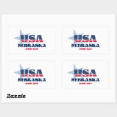 Nebraska Mijn thuisstaat Sticker (Vel)