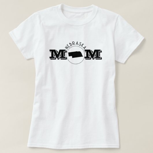 Nebraska Mom  T-shirt (Design voorkant)