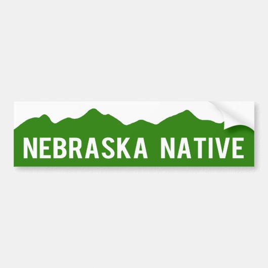 Nebraska Native - Colorado Mountains Sticker (Voorkant)