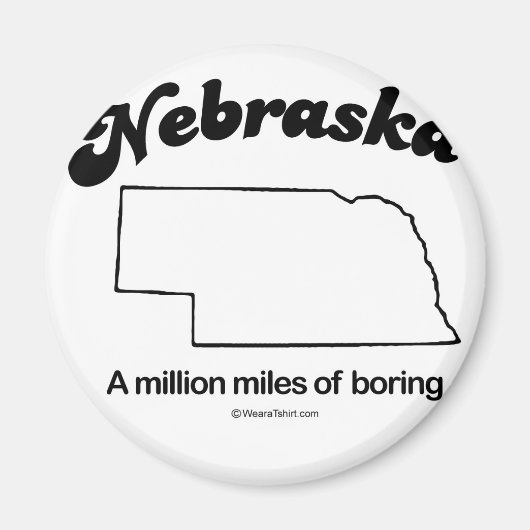 NEBRASKA - "NEBRASKA STATE MOTTO" T-shirts en Gea Magneet (Voorkant)