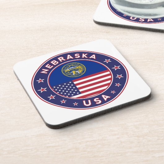 Nebraska, Nebraska-telefoonbehuizing, Nebraska-sti Bier Onderzetter (Linkerzijde)