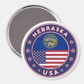 Nebraska, Nebraska-telefoonbehuizing, Nebraska-sti Magneet (Voorkant / Achterkant)