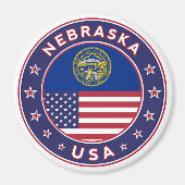 Nebraska, Nebraska-telefoonbehuizing, Nebraska-sti Magneet (Voorkant)