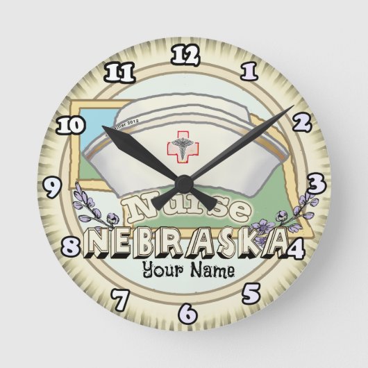 Nebraska Nurse Ronde Klok (Voorkant)