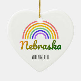Nebraska - Omaha Nebraska - Bluejays Keramisch Ornament