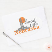 NEBRASKA OVALE STICKER (Envelop)
