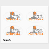 NEBRASKA OVALE STICKER (Vel)
