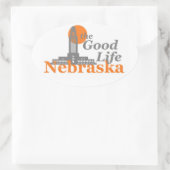 NEBRASKA OVALE STICKER (Tas)