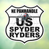 Nebraska Panhandle-hoofdstuk - Decal-hoofdstuklogo Raamsticker (Vel 3)