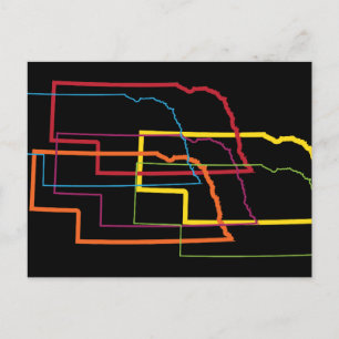 nebraska pride blur briefkaart