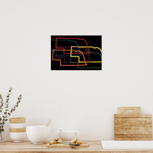 nebraska pride blur poster (Keuken)