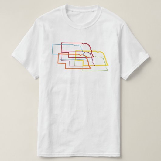 nebraska pride blur t-shirt (Design voorkant)