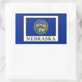 Nebraska Rechthoekige Sticker (Tas)