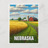 Nebraska Reizen Briefkaart (Voorkant)