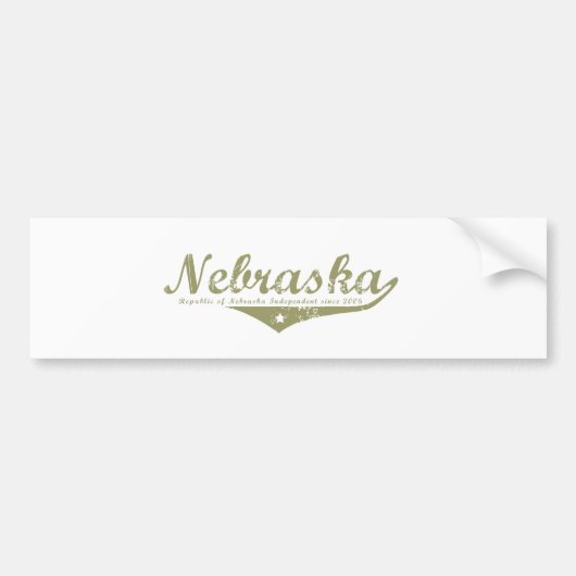 Nebraska Revolution T-shirts Bumpersticker (Voorkant)