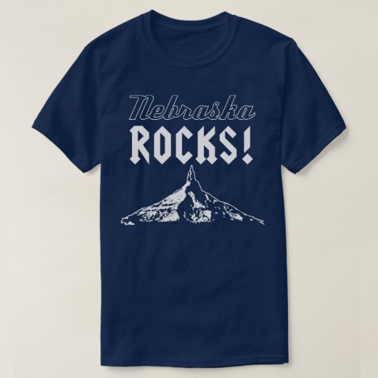 Nebraska Rocks door Corn Coast T-shirt (Design voorkant)