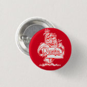 Nebraska rode pin Button (Voorkant /achterkant)