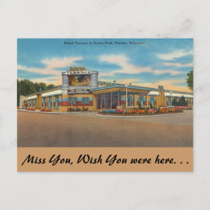 Nebraska, Royal Terrace, Peony Park, Omaha Briefkaart