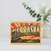 Nebraska Sandhills Platte River Bluff Kunst Briefkaart (Staand voorkant)