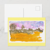 Nebraska Sandhills Waterverf Briefkaart (Voorkant / Achterkant)