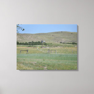 Nebraska Sandhills Wrapped Canvas Afdruk