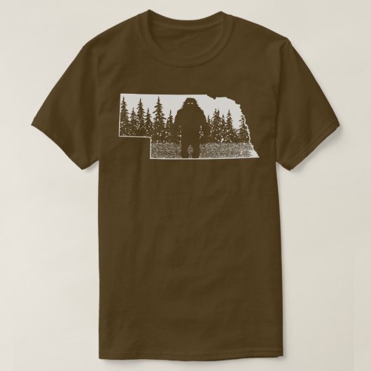 Nebraska Sasquatch T-shirt (Design voorkant)