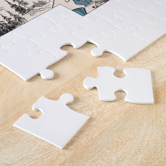 Nebraska Shaped Cornhusker  Afbeelding Map Legpuzzel (Zijkant)