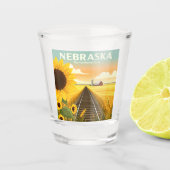 Nebraska Shot Glas (Voorkant)