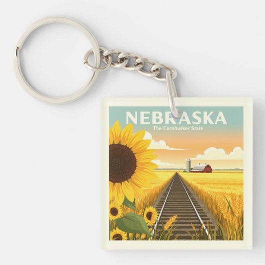 Nebraska Sleutelhanger (Voorkant)